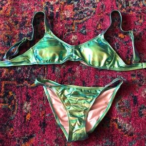 Mermaid scrunch bottom bikini